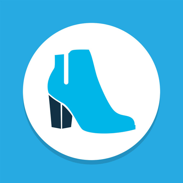 Boots icon colored symbol. Premium quality isolated shoes element in trendy style. - Vector, Image