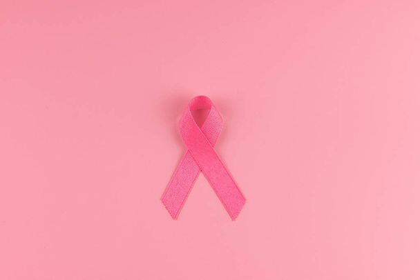 Breast Cancer Awareness month, Pink Ribbon supporting people liv - Фото, зображення
