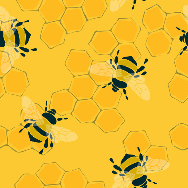 κίτρινο μέλισσα - Διάνυσμα, εικόνα