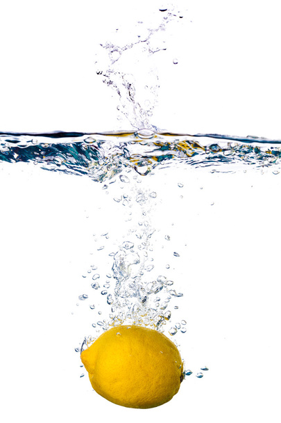 Lemon in water - Photo, image