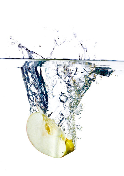 Apple in water - Foto, Bild