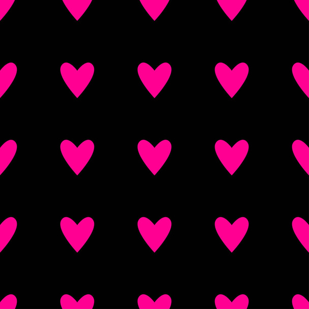 Seamless hearts pattern - Vektör, Görsel