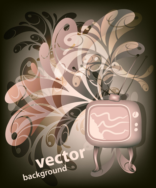 Fondo retro TV
 - Vector, Imagen