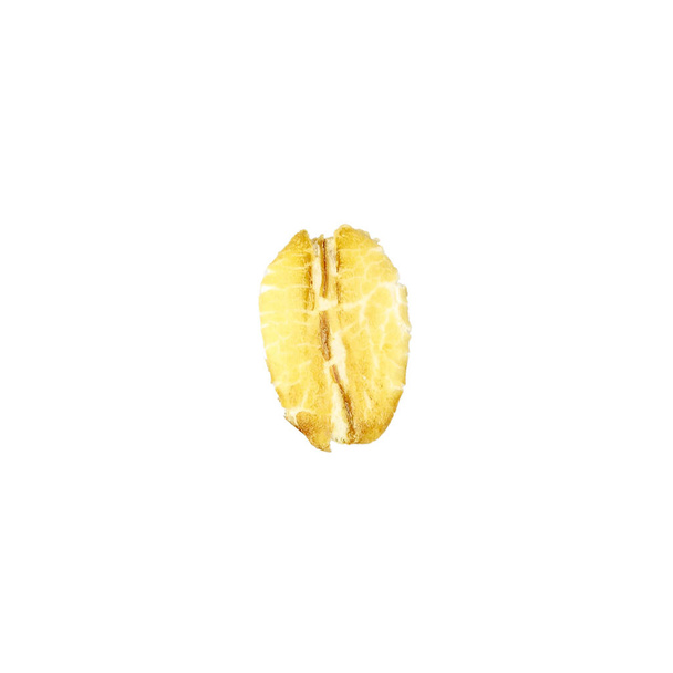 Oatmeal grain isolated on a white background. Oatmeal cereal. - Foto, Imagen