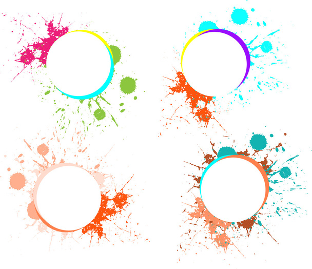 Set bannières grunge colorées
 - Vecteur, image