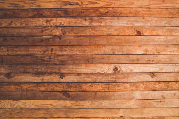 Old wooden plank board wall / floor. House reparation, housework exterior and interior design wallpaper, background in faded light retro hipster colors. - Φωτογραφία, εικόνα