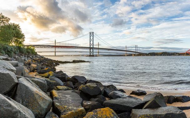 Forth Road Bridge and Queensferry Crossing - Photo, Image