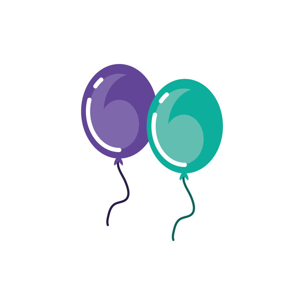 Isolierte Party Ballons Vektor-Design - Vektor, Bild