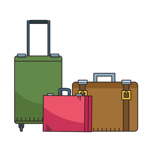 Diseño de equipaje de viaje
 - Vector, imagen