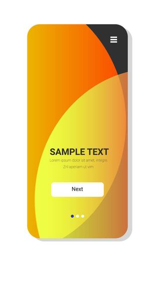 dynamické barevné formuláře abstraktní pozadí přechod banner tekutina barva šablona moderní grafické prvky smartphone obrazovka on-line mobilní aplikace kopírovat prostor vertikální - Vektor, obrázek