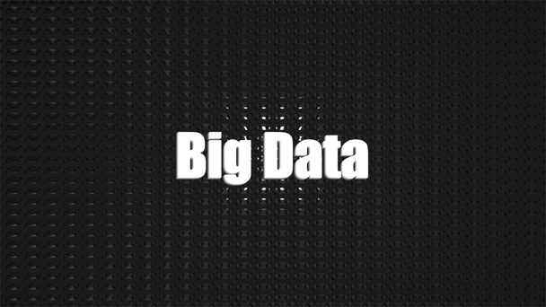 3d weergave van Big Data Blue Gradient Technology Achtergrond - Foto, afbeelding