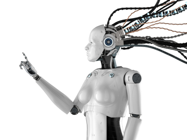 Vrouwelijke Cyborg of robot - Foto, afbeelding
