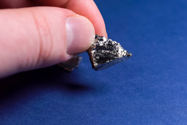 Pieces of germanium metal. Rare earth - Photo, Image
