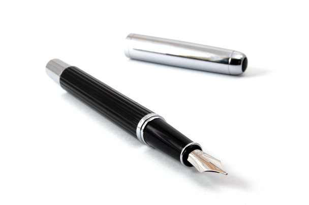 caneta-tinteiro isolada sobre fundo branco - Foto, Imagem