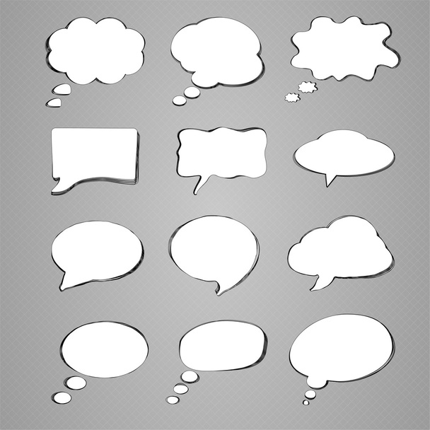 Collection of speech bubbles - Vector, Image