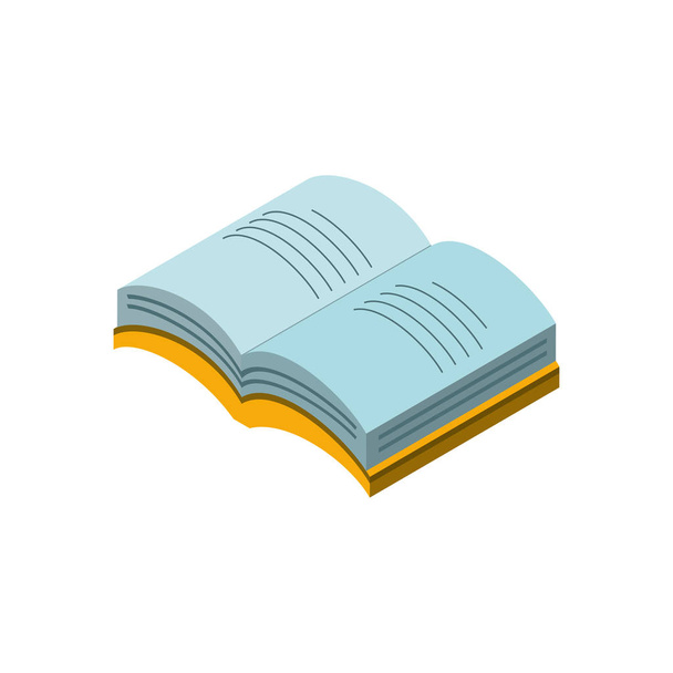 Isolated education open book vector design - Vector, Image