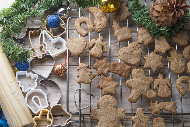 Backing biscuits for christmas - Foto, Imagem