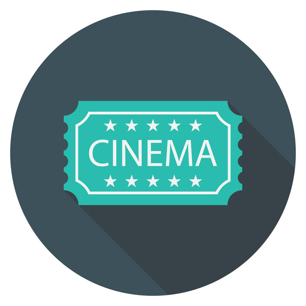 Cinema flat icon, vector illustration.   - Vector, Image