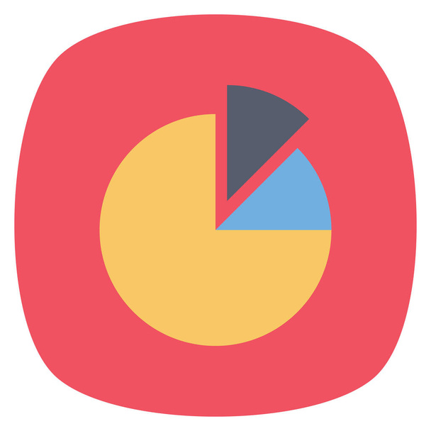 Management Flat icon   for chart & report  - Вектор,изображение
