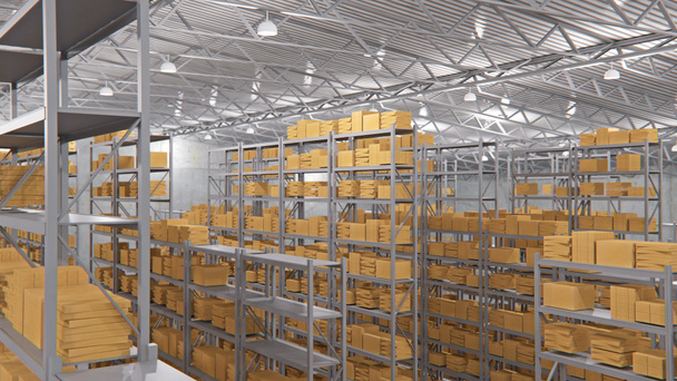 interior of a warehouse with lot of goods - Photo, Image