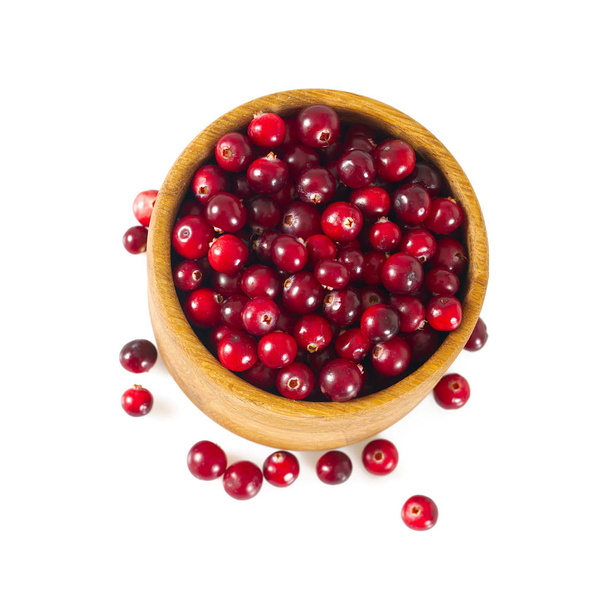 cranberries isolated on white - Fotó, kép