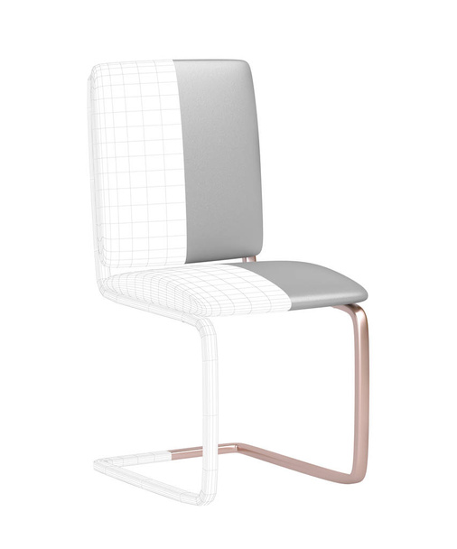 3d model van moderne stoel  - Foto, afbeelding