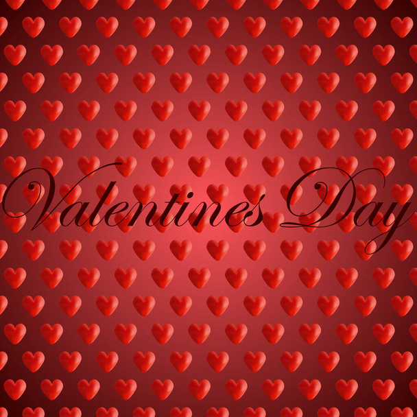 vector pattern with red hearts. Abstract background for Valentines day. element design - Vektori, kuva
