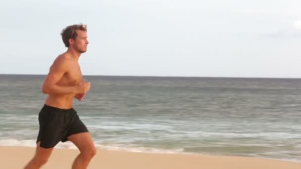 Sport man running - Materiał filmowy, wideo