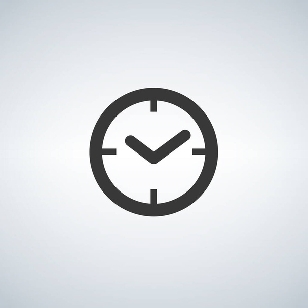 Clock icon. Time icon vector. Stock vector illustration isolated on white background. - Vector, Image
