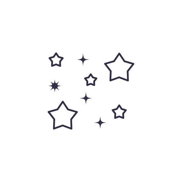 Estrelas isoladas projeto vetorial fogo de artifício
 - Vetor, Imagem