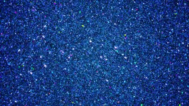 Csillogó kék Topaz Glitter részecskék. Zökkenőmentesen hurkolható animációs háttér. - Felvétel, videó