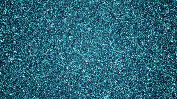 Sparkling Turquoise Glitter. Seamlessly looping animated background. - Footage, Video