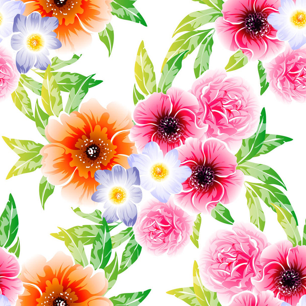 Amazing flowers blossom vector illustration - Вектор, зображення