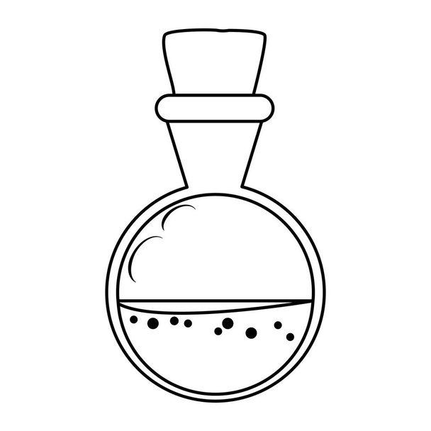 literówka butelka halloween izolowane ikona - Wektor, obraz