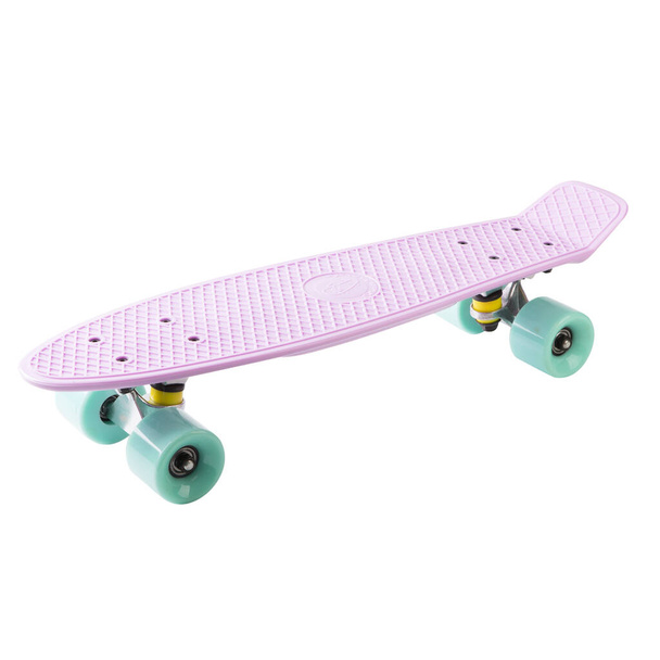 moderno monopatín colorido - pennyboard aislado en blanco
 - Foto, Imagen