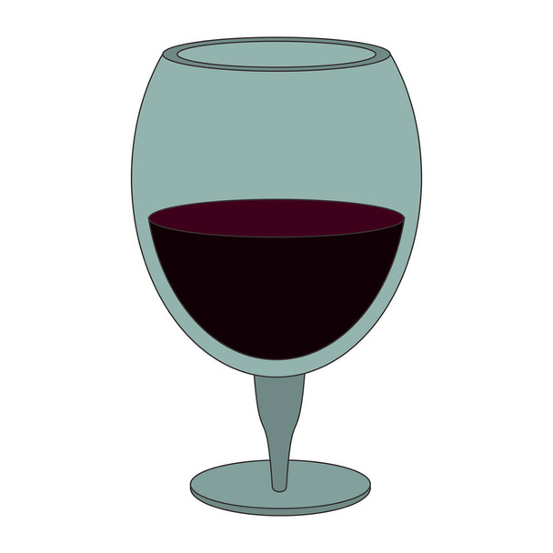 icono de copa de vino imagen
 - Vector, Imagen