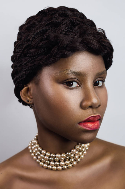 Afrikalı kız Güzellik Portresi - Fotoğraf, Görsel
