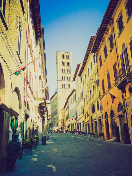 Arezzo, Włochy retro patrząc - Zdjęcie, obraz