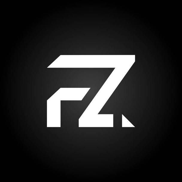 Logotipo vinculado carta FZ inicial. Carta criativa FZ Modern Business Logo Vector Template. Design de logotipo FZ
 - Vetor, Imagem