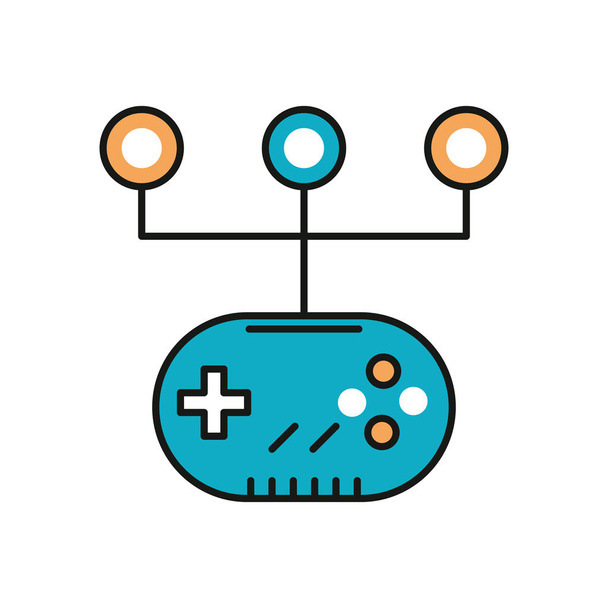 Video oyunu kontrol çubuğu simgesi - Vektör, Görsel