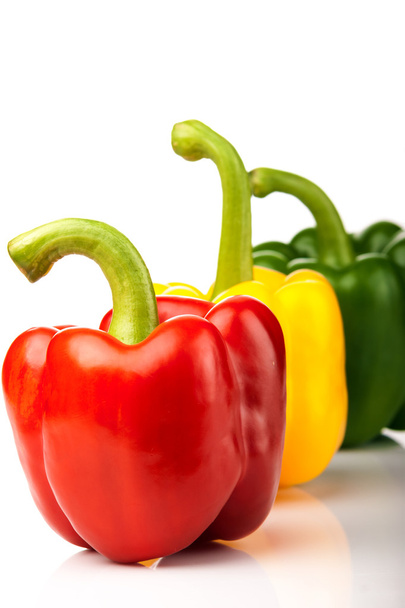 červená, žlutá, zelená paprika - Fotografie, Obrázek