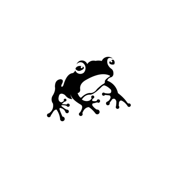 Διάνυσμα του σχεδίου βάτραχος Αμφίβιο ζώο, Frog λογότυπο ή εικονίδιο - Διάνυσμα, εικόνα
