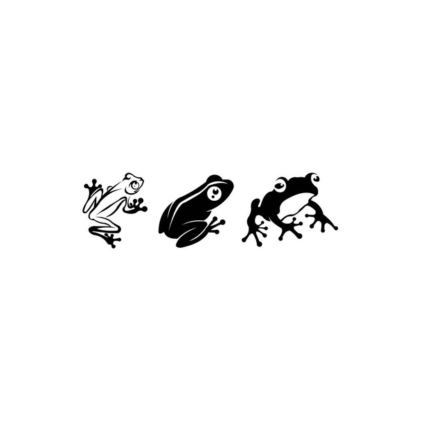 Vetor de design de sapo Amphibian Animal, logotipo da rã ou ícone
 - Vetor, Imagem