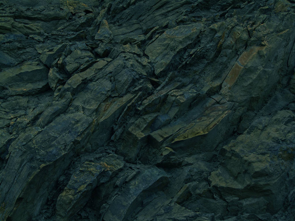 Αφηρημένο μπλε φόντο grunge. Πράσινο πέτρινο φόντο. Κοντινό πλάνο στο βουνό. Πολύχρωμη πέτρινη υφή. Σκούρο τυρκουάζ grunge φόντο. - Φωτογραφία, εικόνα
