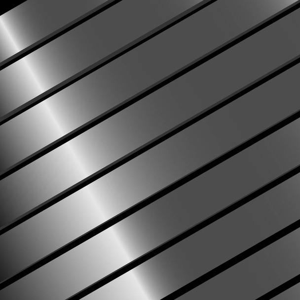 vector background with metal strips and their shadows - Vektör, Görsel