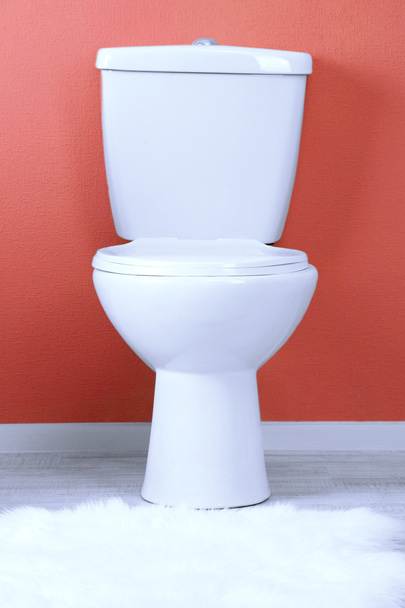 White toilet bowl in a bathroom - Zdjęcie, obraz