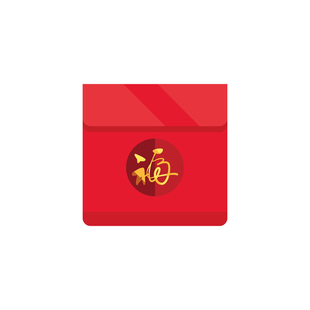 Изолированная китайская красная карточка
 - Вектор,изображение