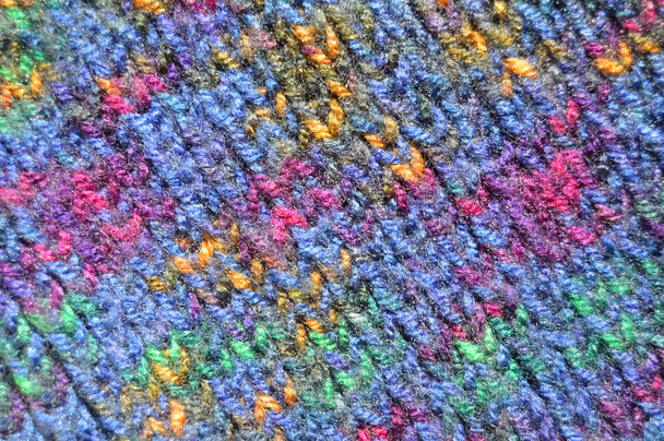 Handgemaakte gebreide stof gekleurde wol achtergrond textuur - Foto, afbeelding