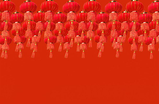 中国の正月祭の提灯. - 写真・画像