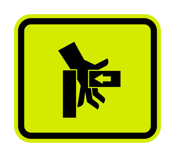 Рука Тиснява силою з правого знака символу, векторної ілюстрації, ізолювати на білому тлі етикетки. Eps10  - Вектор, зображення